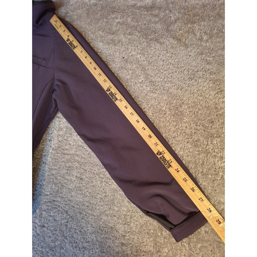 Free Country Mens Softshell Fleece Lined Jacket Purple Medium Full Zip Raglan